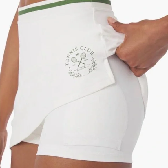 Revolve WeWoreWhat Active Skort Optic White/Court Green Size XLarge BNWT - Picture 2 of 6